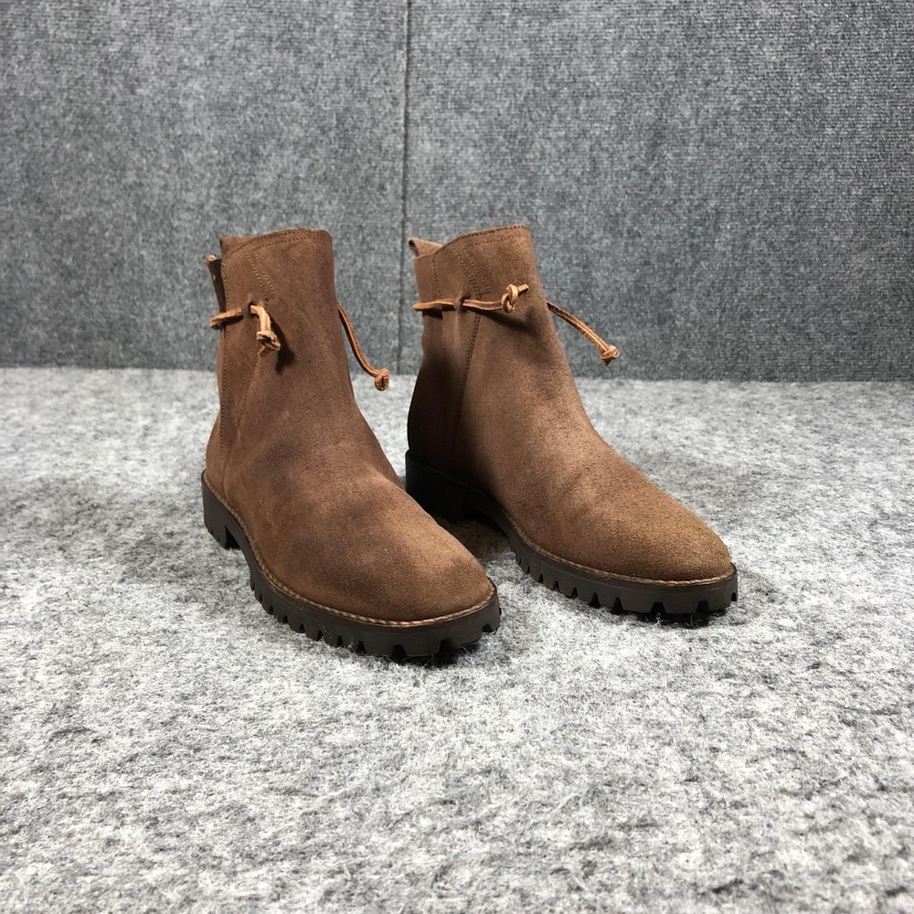 Timberland Ankle Boots Womens 8 M Brown Suede Lug Sole‎ Italy